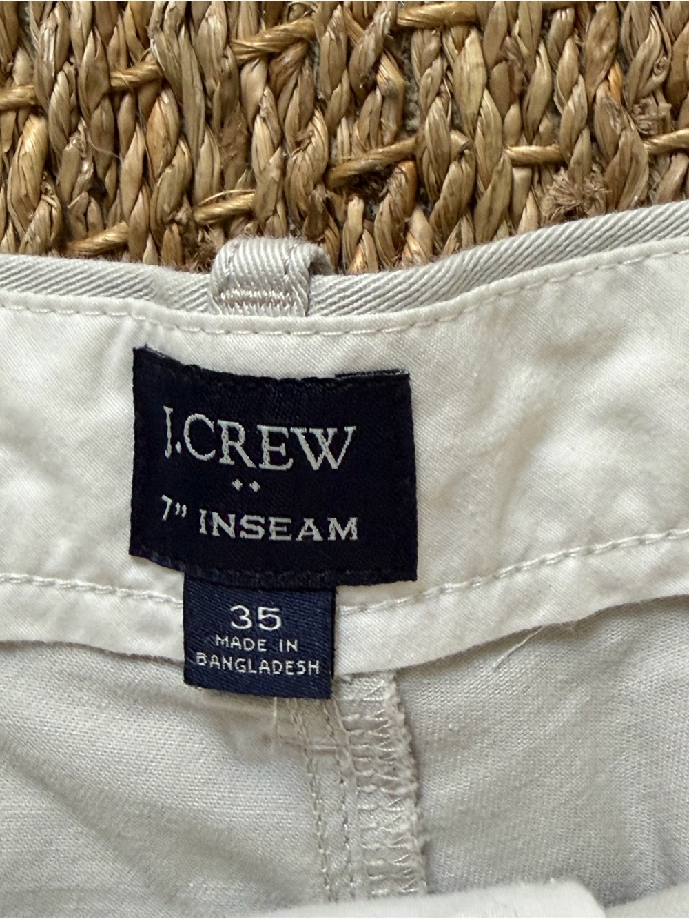 J. Crew Light Stone Flat-Front Chino Shorts - Picture 3 of 4